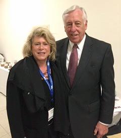 Congressman and House Majority Leader Steny H. Hoyer with Carole Landis