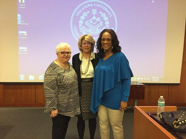 Carole listened to Keynotes Kathleen Mitchell (left) and Vednita Carter (right) , survivors who have taken on prominent advocacy roles working with government, law enforcement social service agencies, and other services for exploited women and men.